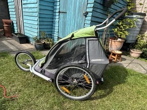 Double Croozer Kid For 2 PLUS, Double Bike Trailer - Picture 1 of 8