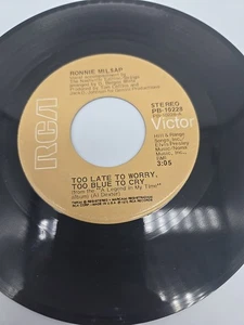Country Cookin / Too Late To Worry by Ronnie Milsap 45 RPM Vinyl Record - Picture 1 of 4