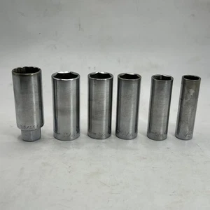 6 Craftsman 3/8" drive x 6 point deep sockets (1/2" to 13/16") USA - Bild 1 von 11