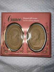 Vintage Cameo Elegant Gift Soap Set of 2 New In Box Unused Victorian Style - Picture 1 of 6