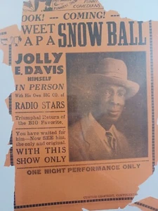 1920s New Orleans Illustrated Music Poster Flyer, black history, Curtiss print - Picture 1 of 2