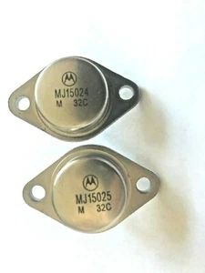 1 Pair | MJ15024 NPN + MJ15025 PNP Audio Power 16A 250V - Picture 1 of 1