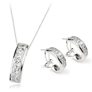 Fashion Jewelry - 18K White Gold Plated Set (FS088) - Picture 1 of 1