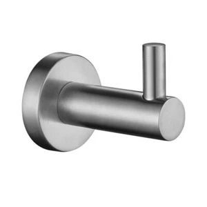 NEW Towel Rack Wall Hook Robe Bathroom Holder Brushed Nick Castano Capri CARH-NI - Picture 1 of 2