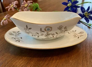 Mid Century Noritake Danielle 5776 Sauciere mit aufgesetztem Ständer, kostenloser Versand - Bild 1 von 5