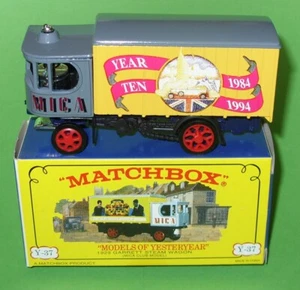 Matchbox Yesteryears / Y37 MICA 84-94 Garrett Steam Wagon / Boxed - Picture 1 of 12