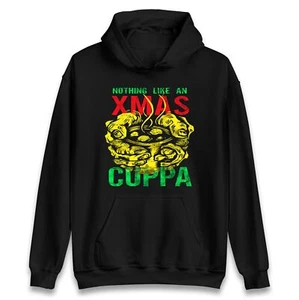 Nothing Like An Xmas Cuppa Christmas Hoodie,Offensive Christmas Hood,UglyHood - Picture 1 of 7