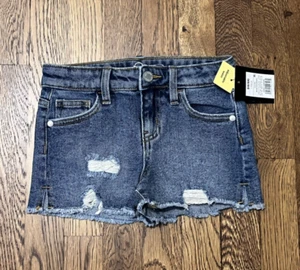 Art Class Girl's Size Small (6-6x) High Rise Jean Shorts Medium Wash - Picture 1 of 7
