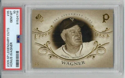 Cubierta superior SP 2005 cortes legendarios #35 Honus Wagner Pirates PSA 10 poco pop raro Foto 1 de 2
