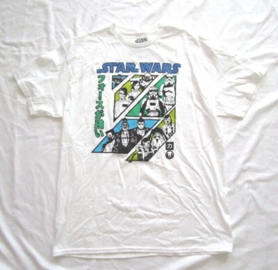 Camiseta de algodón de personajes japoneses de Star Wars para adolescentes talla grande Foto 1 de 4
