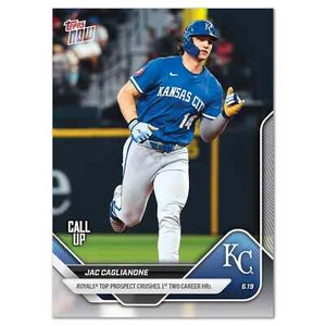 2025 MLB Topps NOW 320 JAC CAGLIANONE 1ST 2 HRS KC ROYALS XRC ROOKIE PRESALE - Picture 1 of 2