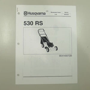 Fabricante de equipos originales Husqvarna 530RS cortadora de empuje lista de piezas ilustradas IPL, 1999 - Imagen 1 de 1