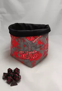 The Walking Dead Dice Bag - Drawstring Dice Bag - D&D Role Play Game Tile Pouch - Picture 1 of 7