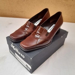 SCARPE DA DONNA MELLUSO n. 37 IN PELLE MARRONE E SUOLA IN GOMMA MADE IN ITALY - Foto 1 di 15
