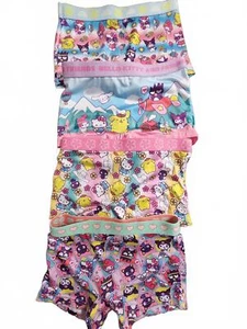 Girls Cute Hello Kitty & Friends Character Print Boxers - Set of 5, Size 6 *New* - Picture 1 of 1
