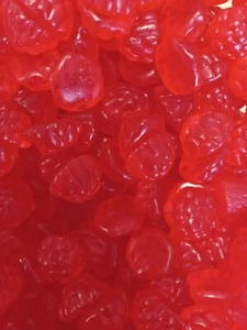 Caramelos caramelos de 1 libra de goma rojos albanesas frambuesas rojas - Imagen 1 de 1