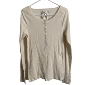 Y2K American Eagle Damen Waffelstrick Henley XL Bella Swan Twilight Breaking Daw - Bild 1 von 8
