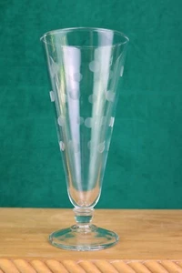 Anker Hocking Pilsner Glas Münzschnitt Punkt 7 3/8"" Kugelstamm - Bild 1 von 5