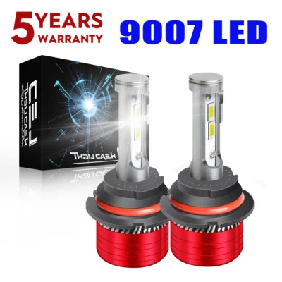 2X LED For F150 1997-2003 Headlight Kit 9007 HB5 6000K White Bulbs High-Low Beam - Image 1 of 4