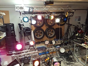 PA Anlage Komplett mit Lichteranlage DMX 1500.00€ VB - Bild 1 von 19
