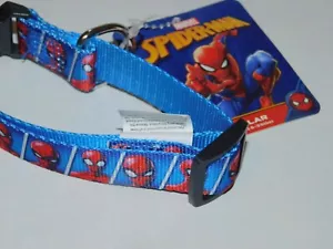 Cuello de perro cachorro Spiderman pequeño/mediano ajustable de 15 a 35 libras - Imagen 1 de 4