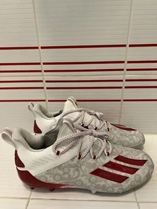 New Adidas Adizero Reign Young King Football Cleats FU6708 Floral RED Men Sz 8.5 - Picture 1 of 4