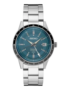 Seiko SSK009 GMT Presage Style '60s Collection Steel 41 mm Automatic Men's Watch - Picture 1 of 3