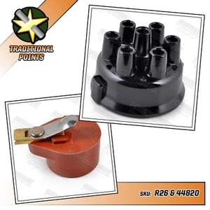 Tapa distribuidora de 6 cilindros Delco y brazo de rotor unión Triumph Vauxhall - Imagen 1 de 6