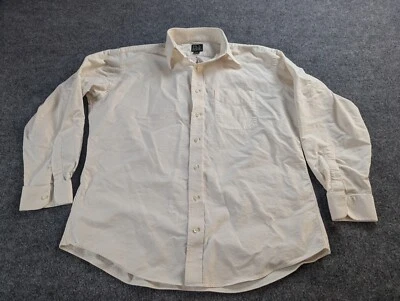 Camisa de vestir Jos A Bank para hombre 2XL crema blanco roto ejecutiva algodón manga larga  Foto 1 de 4