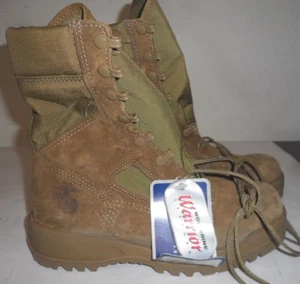 Botas de Combate Militares WOB BATES USMC Clima Caliente Desierto Talla 6R - Imagen 1 de 4