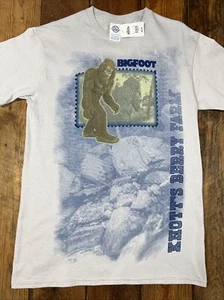 Knotts Berry Farm BIGFOOT Shirt Adult Medium Amusement Park Stamp Tee Gray NWT - Picture 1 of 7