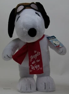 Peanuts Weihnachten Winter 19 Zoll groß Snoopy Flieger Veranda Greeter Neu mit Etikett - Bild 1 von 2