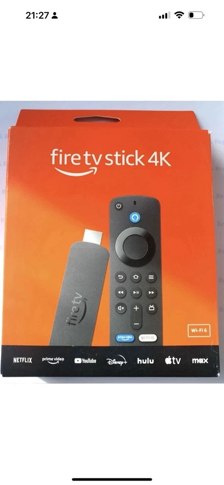 Amazon Fire Stick 4K | Wifi 6 | TV Streaming Media Player- Alexa  Voice Remote - Image 1 of 1