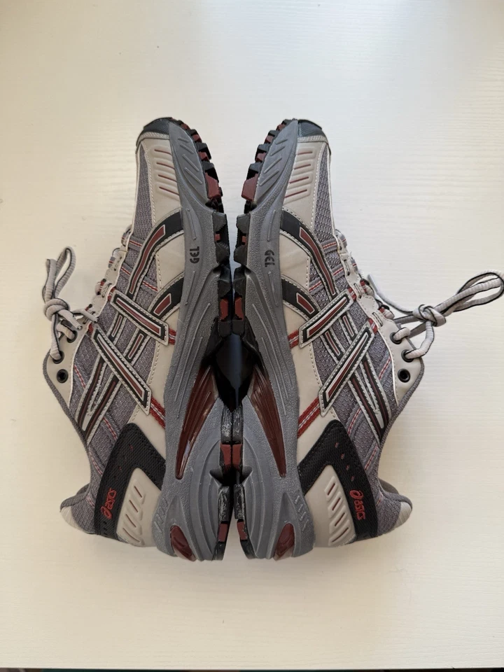 亚瑟士 GEL-ENDURO 5 运动/跑步鞋灰色/粉色/黑色女式 11 码 — 第 1/4 张图片