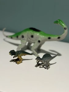 3 Dinosaurier Lot - Greenbrier International Brontosaurus & 2 neue Canna Dino Figuren - Bild 1 von 7