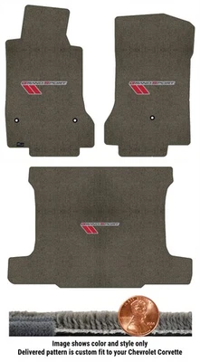 Juego de alfombrillas Ultimat personalizadas para Chevrolet Corvette 2013 con logotipo (3 piezas) #GYL Foto 1 de 4