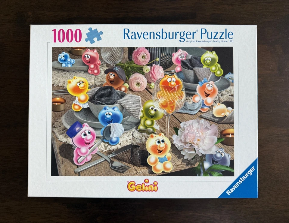 Quebra-cabeça Ravensburger Gelini "Set The Table" 1000 peças-NOVO-HTF - Imagem 1 de 4
