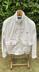 Fred Perry. Jacket. Cream. Made in Italy. UK Mens Large. Italy XL - Picture 1 of 10