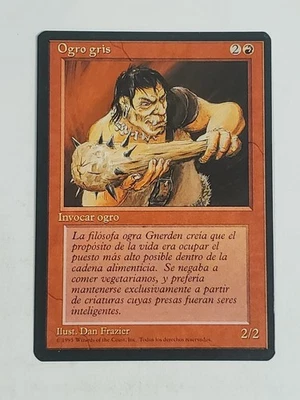 MTG Gray Ogre (Spanish 4th Edition (BB)/Red/C) - BGM - Image 1 of 2