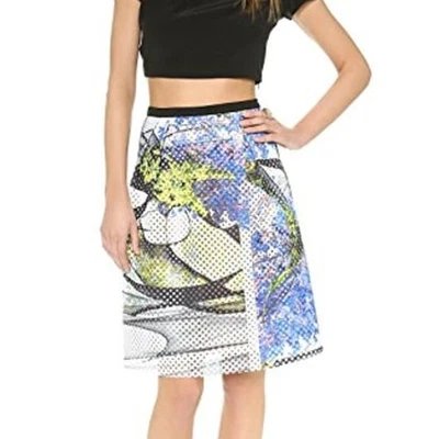 Clover Canyon Space Garden neoprene perforated skirt size XS - Image 1 of 4