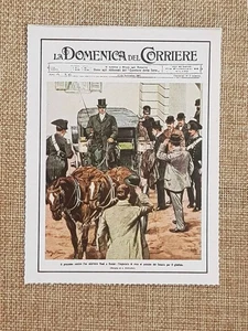 Figurina originale La Domenica del Corriere Roma nel 1907 Processo Scandalo Nasi - Picture 1 of 1