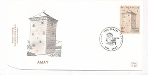D164736 Belgium FDC P.862 Buildings Architecture Amay - Picture 1 of 1
