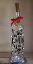 Bottle Sticker If Mums were flowers I'd pick You, Sticker for Llight Up Bottle