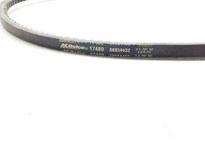 Cinturón en V 17480 Acdelco negro engranado envío gratuito devoluciones gratuitas Foto 1 de 3