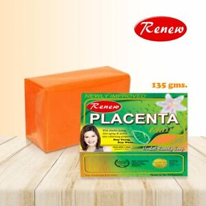 3x New Placenta Herbal Beauty Soap Skin Whitening Anti-Aging 90g