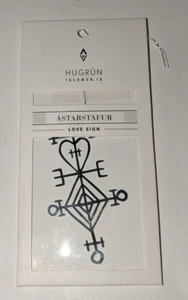 Segno d'amore Hugrun Islensk IS Astarstafur simbolo ornamento natalizio tono argento - Foto 1 di 5