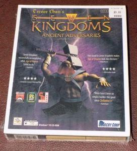 SEVEN KINGDOMS ANCIENT ADVERSARIES Big Box PC GAME WINDOWS 95 CD ROM NEW SEALED - Picture 1 of 9