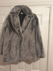 Top shop ladies fake fur jacket size 12