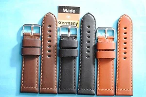 Echt Juchten Lederband kräftig 24mm braun,schwarz Deutscher Hersteller - Picture 1 of 4