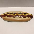 Home Accents Hot Dog Platter Serving Tray 3 Condiments Replacement Lid
